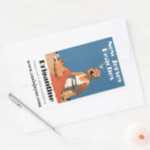 New Jersey Beaches ~ Brigantine Rechthoekige Sticker (Envelop)