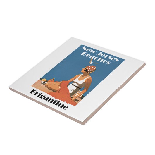 New Jersey Beaches ~ Brigantine Tegeltje (Zijkant)