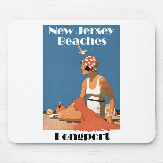 New Jersey Beaches ~ Longport Muismat (Voorkant)