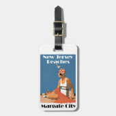 New Jersey Beaches ~ Margate City Bagagelabel (Voorkant verticaal)