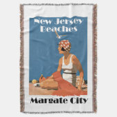 New Jersey Beaches ~ Margate City Deken (Voorkant Verticaal)