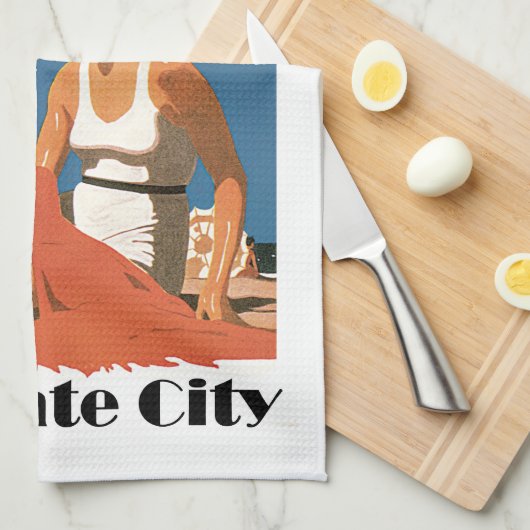 New Jersey Beaches ~ Margate City Theedoek (Quarter Fold)