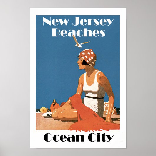 New Jersey Beaches ~ Ocean City Poster (Voorkant)