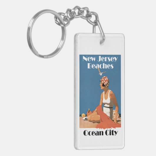 New Jersey Beaches ~ Ocean City Sleutelhanger (Voorkant Links)