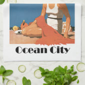 New Jersey Beaches ~ Ocean City Theedoek (Gevouwen)