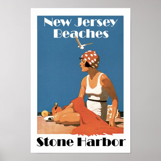 New Jersey Beaches ~ Stone Harbour Poster (Voorkant)