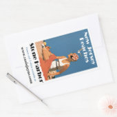 New Jersey Beaches ~ Stone Harbour Rechthoekige Sticker (Envelop)