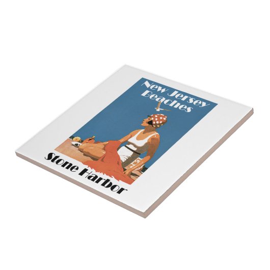 New Jersey Beaches ~ Stone Harbour Tegeltje (Zijkant)
