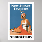 New Jersey Beaches ~ Ventnor City Poster (Voorkant)