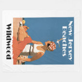New Jersey Beaches ~ WildWood Fleece Deken (Voorkant (Horizontaal))