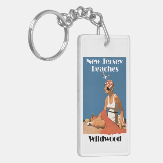 New Jersey Beaches ~ Wildwood Sleutelhanger (Voorkant Links)