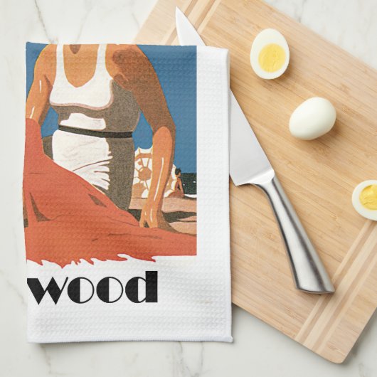 New Jersey Beaches ~ Wildwood Theedoek (Quarter Fold)