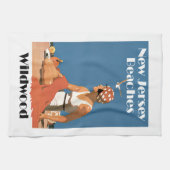 New Jersey Beaches ~ Wildwood Theedoek (Horizontaal)