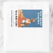 New Jersey Beaches ~ Zee Isle City Rechthoekige Sticker (Tas)