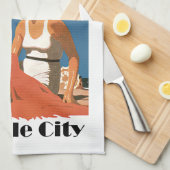 New Jersey Beaches ~ Zee Isle City Theedoek (Quarter Fold)