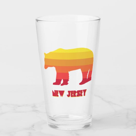 New Jersey Beer Regenboog Glas (Voorkant)