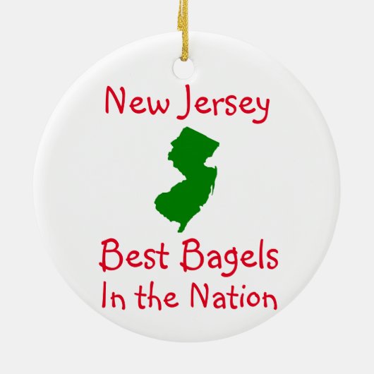 New Jersey Best Bagels Ceramic Ornament (Achterkant)