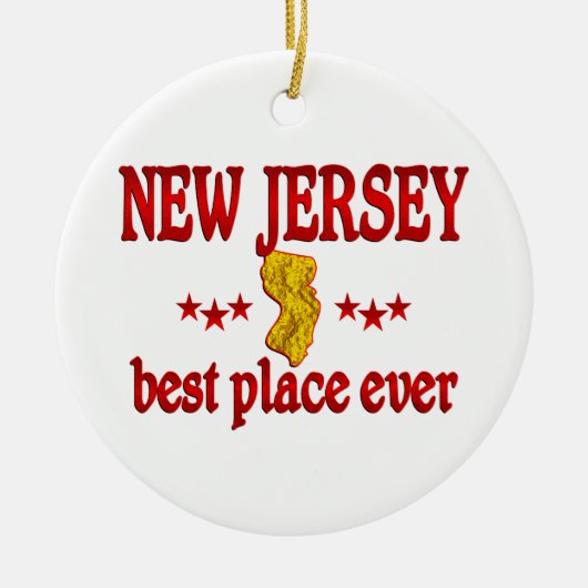 New Jersey Best Keramisch Ornament (Voorkant)