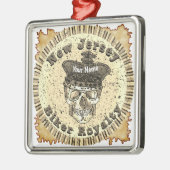 New Jersey Biker  Metalen Ornament (Links)