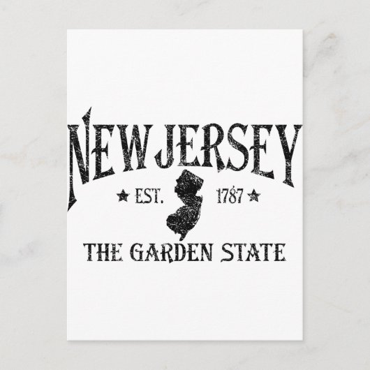 New Jersey Briefkaart (Voorkant)