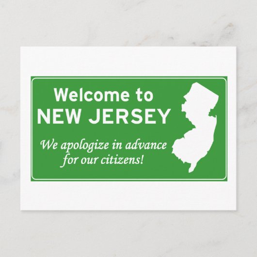 New Jersey Briefkaart (Voorkant)