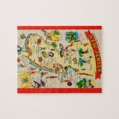 New Jersey Briefkaart Kaart Jigsaw Puzzel (Horizontaal)