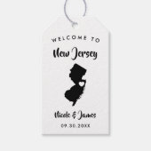 New Jersey bruiloft welkomsttas Labels, kaart Cadeaulabel (Voorkant)