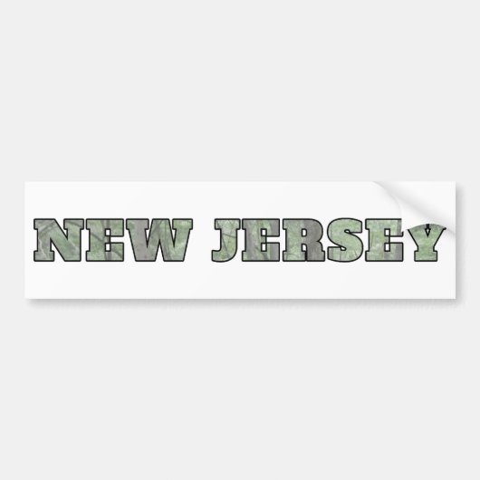 New Jersey Bumpersticker (Voorkant)