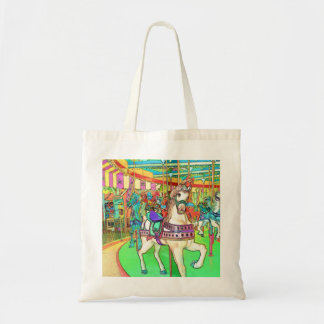 New Jersey Carousel Color Sketch Canvas tas