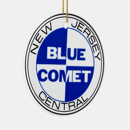 New Jersey Central Blue Comet Drumhead Ornament (Rechts)