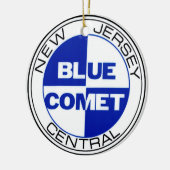 New Jersey Central Blue Comet Drumhead Ornament (Links)