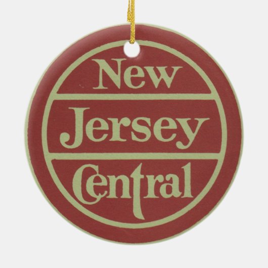 New Jersey Central Blue Comet Drumhead Ornament (Achterkant)