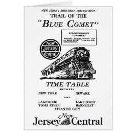 New Jersey Central Blue Comet Train
