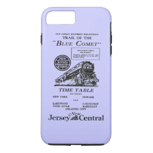 New Jersey Central Blue Comet Train iPhone 8/7 Plus Hoesje