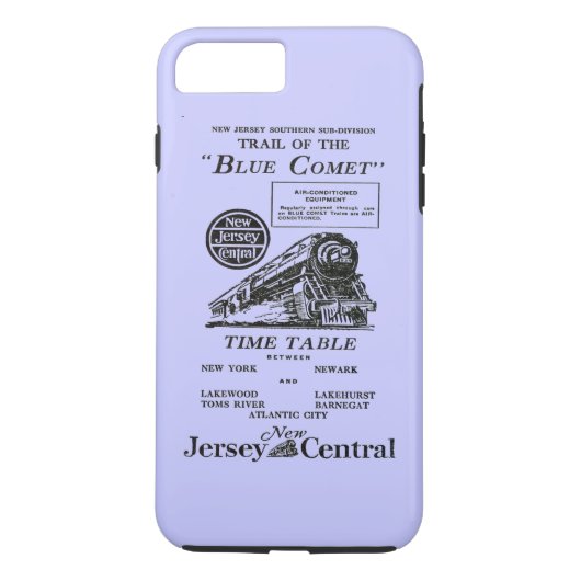 New Jersey Central Blue Comet Train Case-Mate iPhone Case (Achterkant)