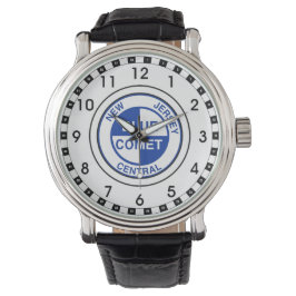 New Jersey Central Blue Comet Train Logo Horloge