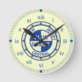 New Jersey Central Blue Comet Train Logo Ronde Klok