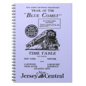 New Jersey Central Blue Comet Train notebook Notitieboek (Voorkant)