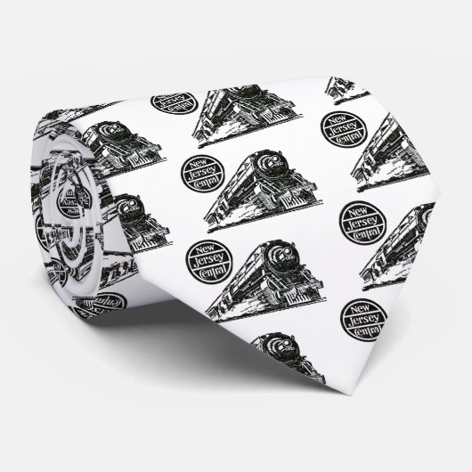 New Jersey Central Steam Engine Stropdas (Opgerold)