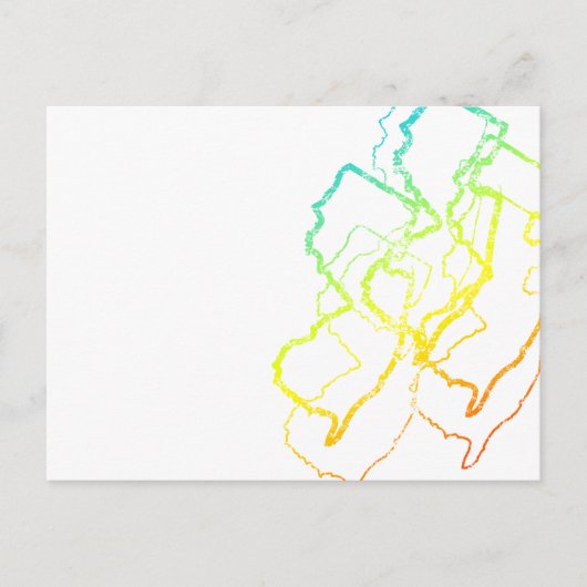 new jersey chill blur briefkaart (Voorkant)