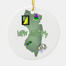 New Jersey Christmas Tree Ornament