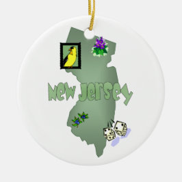 New Jersey Christmas Tree Ornament