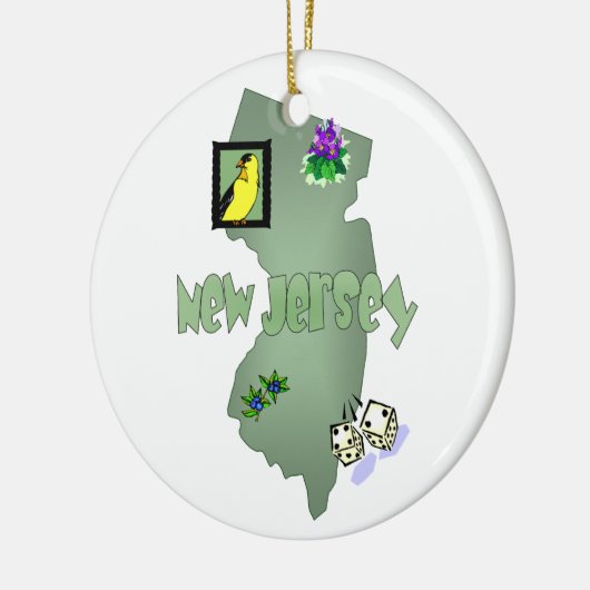 New Jersey Christmas Tree Ornament (Links)