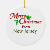 New Jersey Christmas Tree Ornament (Achterkant)