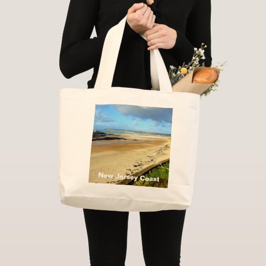 New Jersey Coast, NJ Grote Tote Bag (Voorkant (product))