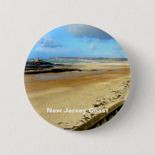 New Jersey Coast, NJ Ronde Button 5,7 Cm