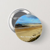 New Jersey Coast, NJ Ronde Button 5,7 Cm (Voorkant /achterkant)