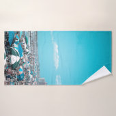 New Jersey Coastal Beach Art Badhanddoek (Badhanddoek)