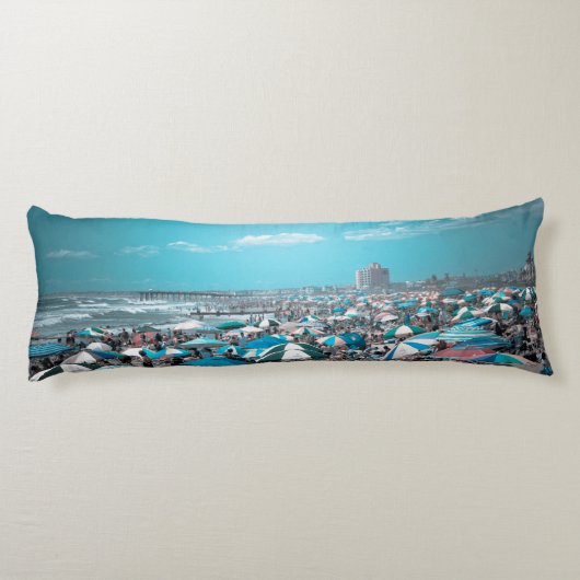 New Jersey Coastal Beach Art Lichaamskussen (Achterkant)