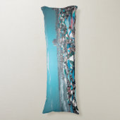 New Jersey Coastal Beach Art Lichaamskussen (Voorkant Verticaal)